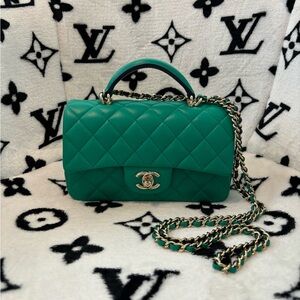 Chanel Mini Top Handle Flap Blag